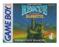 Rescue of Princess Blobette (UKV) (GameBoy manual
