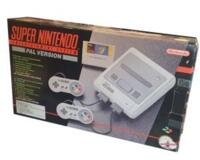 Super Nintendo m. 2 joypad (hol) m. kasse og manual (Super Mario World )