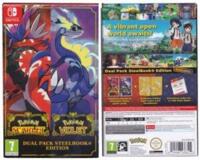 Pokémon Scarlet and Pokémon Violet -  Dual Pack Steelbook Edition (ekstra steelbooks) (Switch)