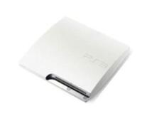 Playstation 3 320GB slim (hvid) (kosmetiske fejl) (sort controller)