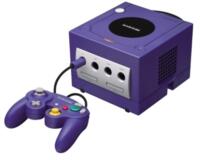 GameCube (Lilla) (DOL-001) m. 1 sort joypad (kosmetiske fejl) (Copy 1)