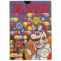 Dr. Mario (fah) m. kasse og manual (NES)