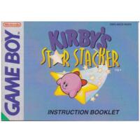 Kirby's Star Stacker (SCN) (slidt) (GameBoy manual)