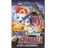 Sonic Spinball m. kasse og manual (SMD)